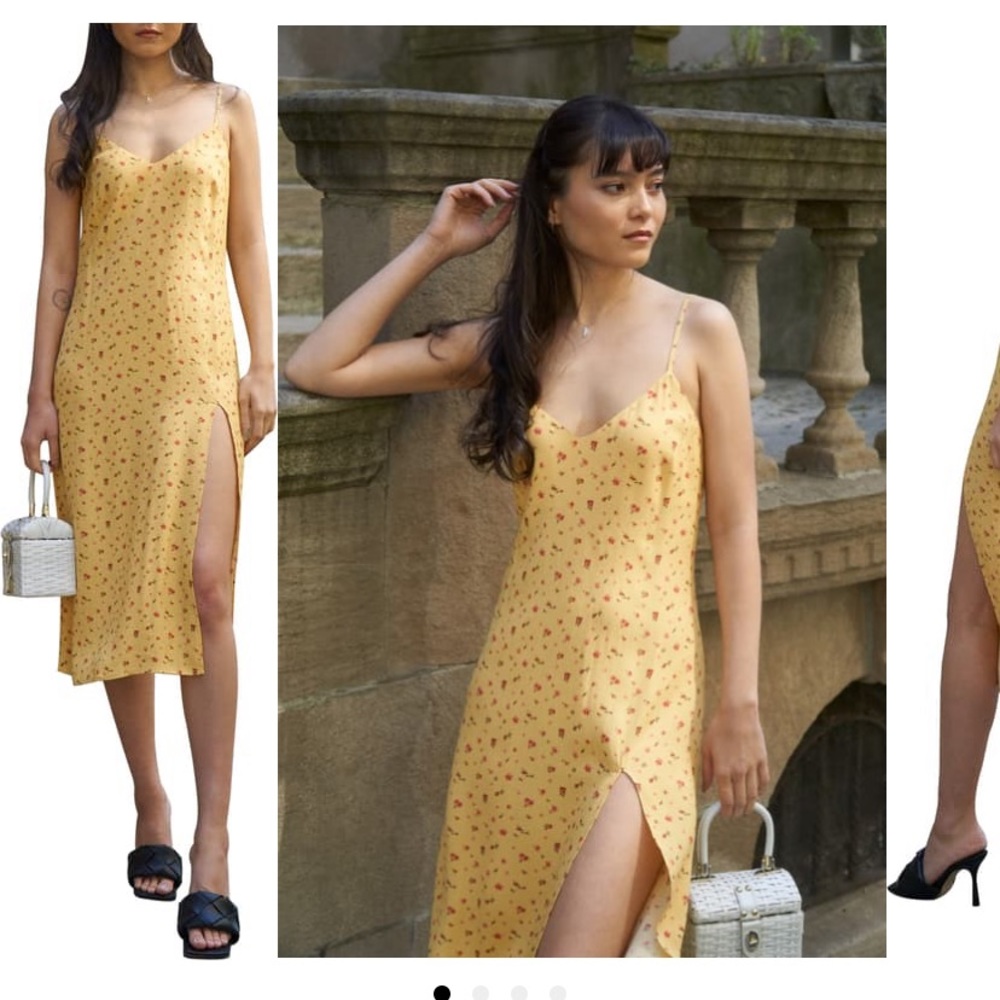 NWT Reformation Side Slip Midi Dress